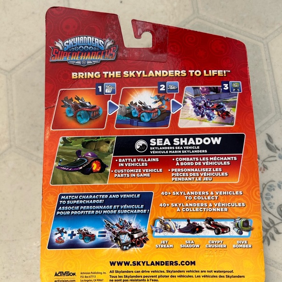 NIP New Sealed Skylanders Superchargers Sea Shadow Vehicle - Picture 3 of 3